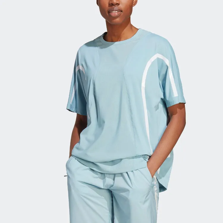 Stella Mccartney X Adidas T Shirts Women's Gray Blue-1