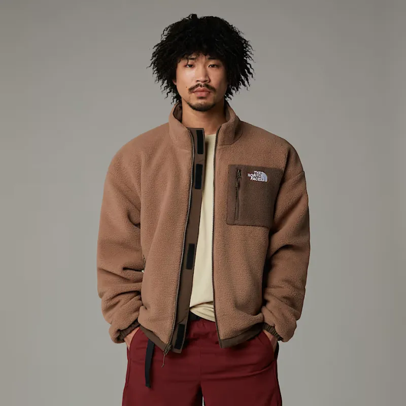 THE NORTH FACE Yumiori Reversible Fleece Jackets & Coats Men's Smoky Brown Latte-5