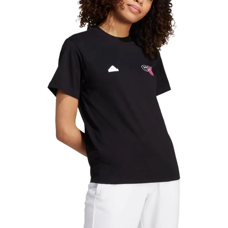 Adidas Women's House Of Tiro Graphic T Shirt Black-3