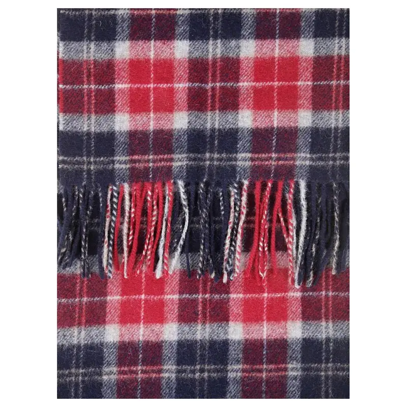 BARBOUR Tartan Checked Fringe Scarf-4