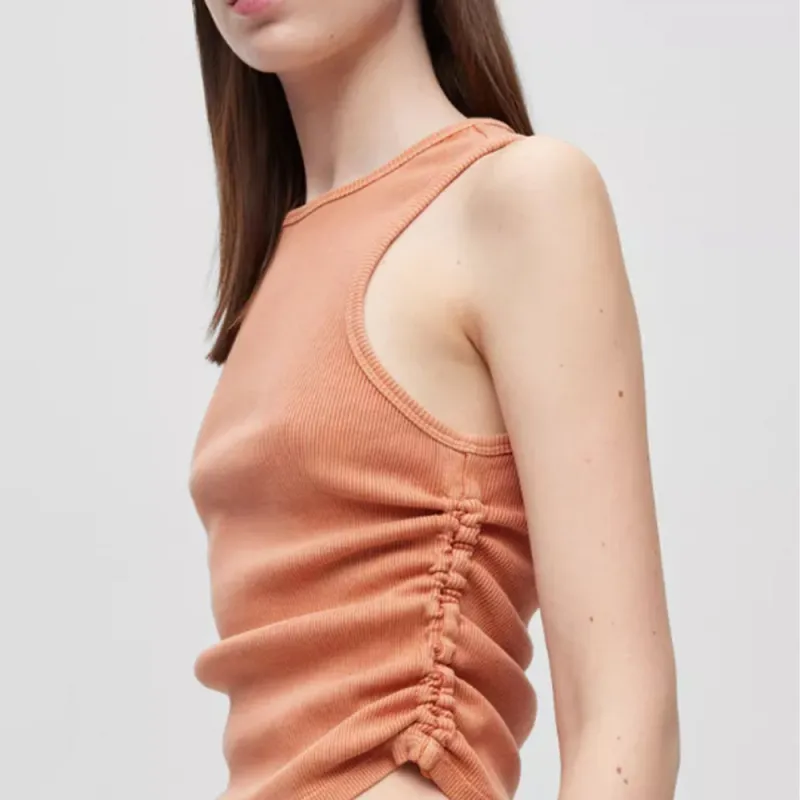 HUGO BOSS Crop Tops Women's Orange-2