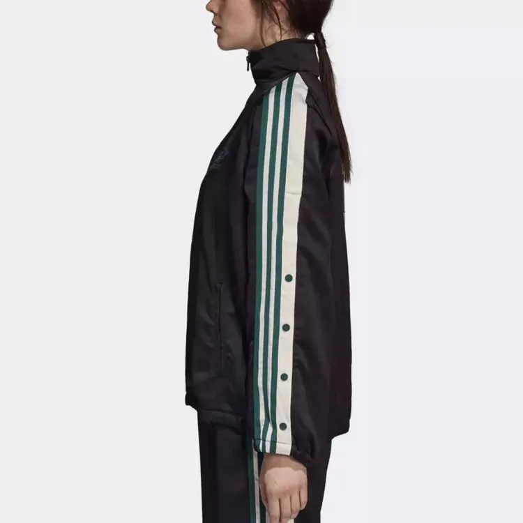 Adidas Originals Track Top Satin Jackets Unisex Black-4