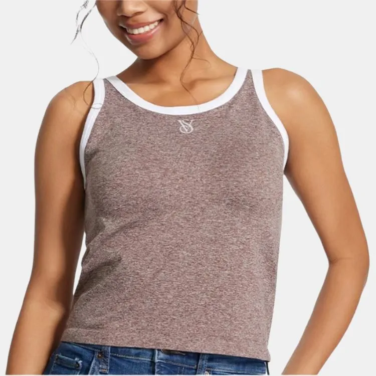 Victoria's Secret Tank Top Women's Coffee Brown-1
