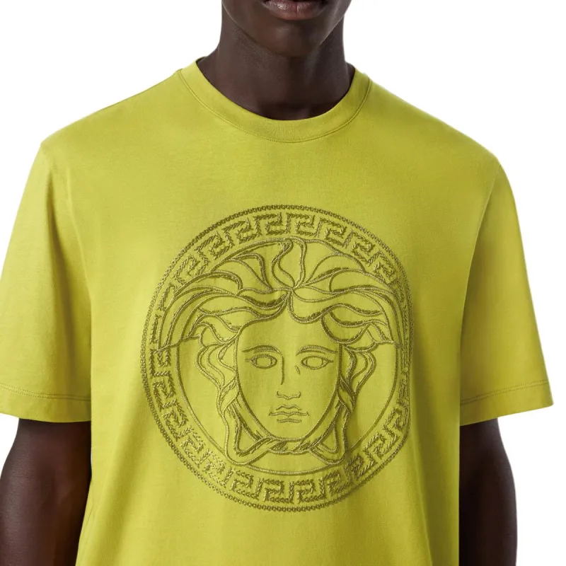 VERSACE Medusa embroidered T shirt-4