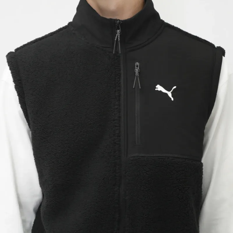 PUMA Men's Lifestyle Collection Sportstyle Collection FW24 Vest Men's Black-4