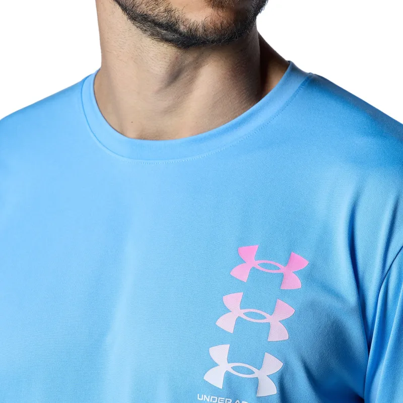 Under Armour Tech FW24 T Shirt Men's Horizon Blue-3