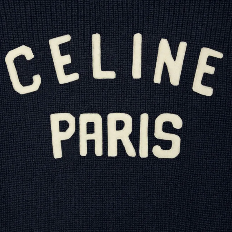 CELINE College Hooded Sweater In Wool-5