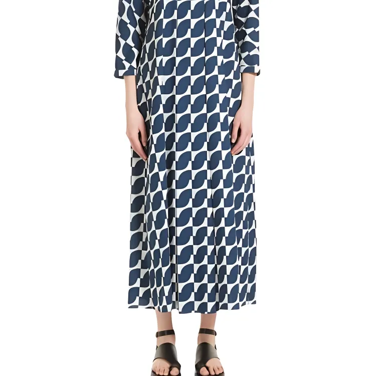 'S MAX MARA Long-Sleeved Dresses Women's Dark Blue-4