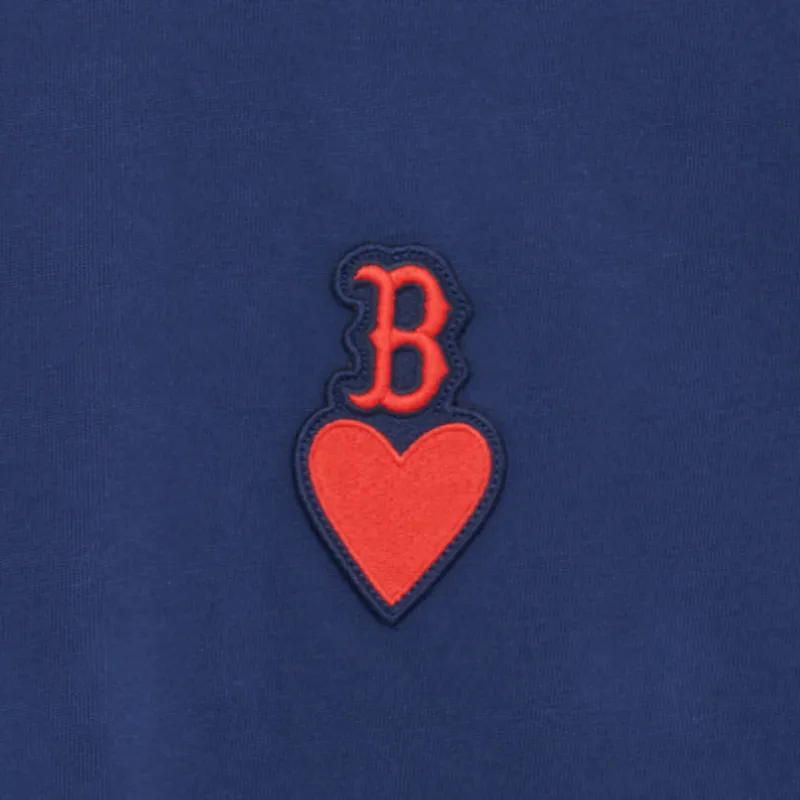 MLB SS23 Heart Heart Series T Shirts Men Navy Blue-3