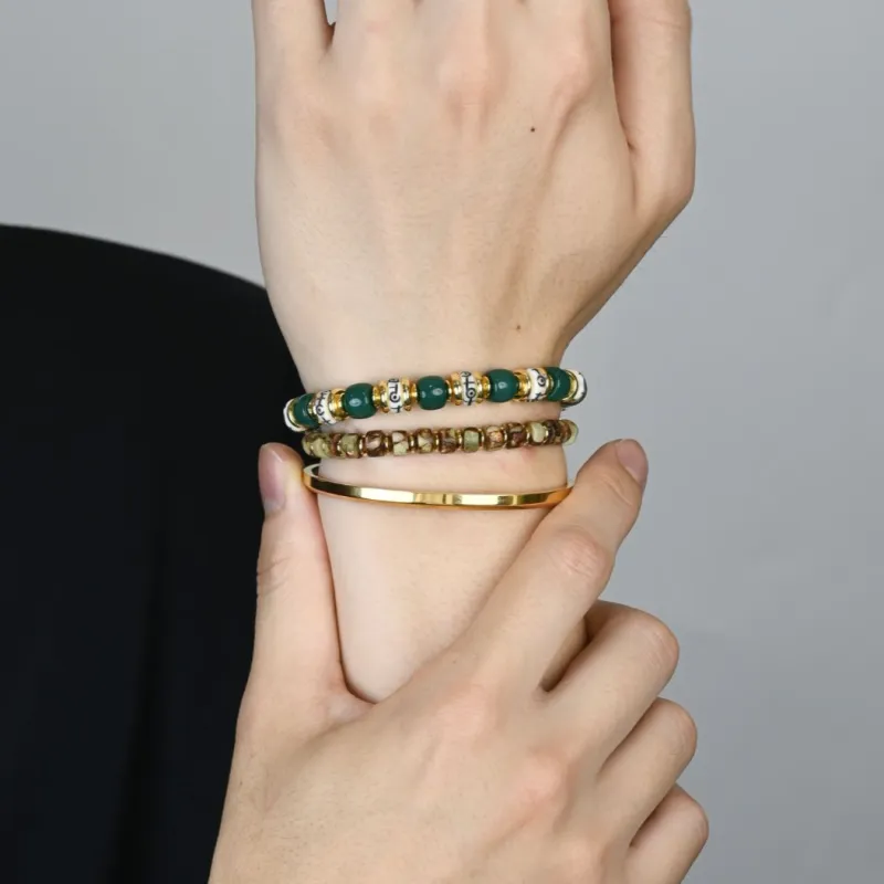 DRAGON LI Colored Glaze Bracelets Unisex-3