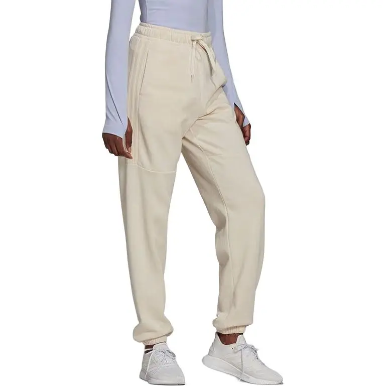 Adidas Knitted Sports Pants Women's White-4
