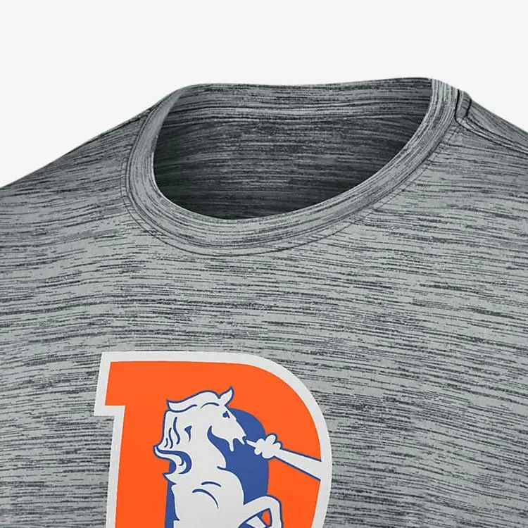 Nike Denver Broncos Sideline Velocity Men's Nike Dri FIT Nfl T Shirt-2