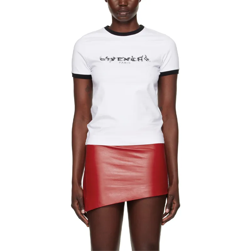Givenchy Logo Printed Crewneck T Shirt-2