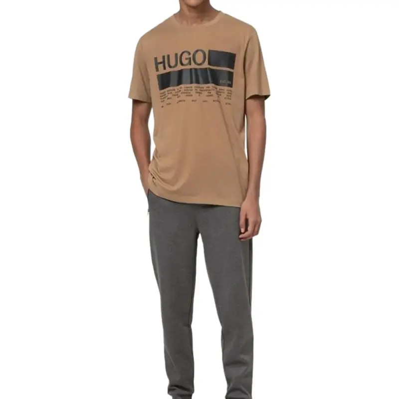 HUGO BOSS T Shirts Men Brown-1