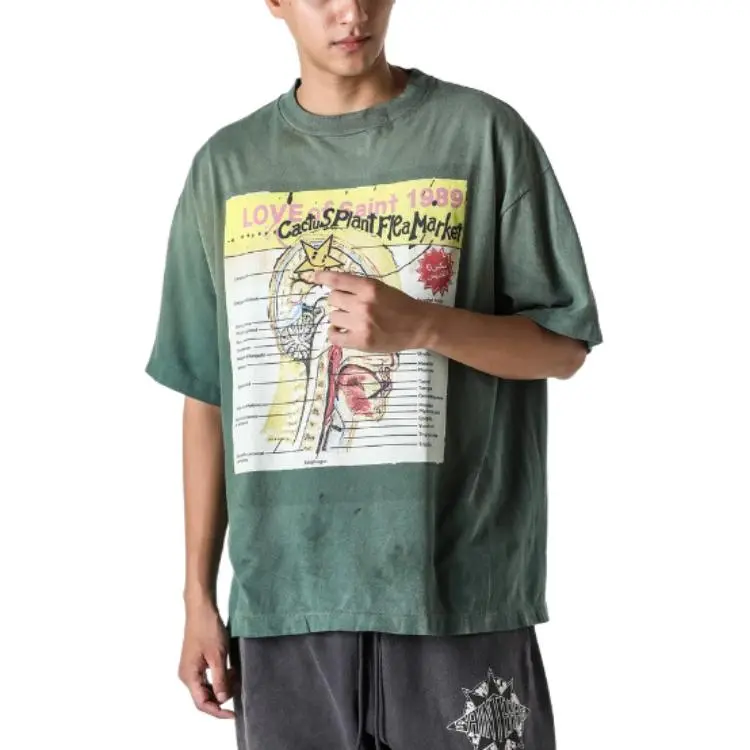 Saint Michael X Cactus Plant Flea Market Love Of Snt Tee-2