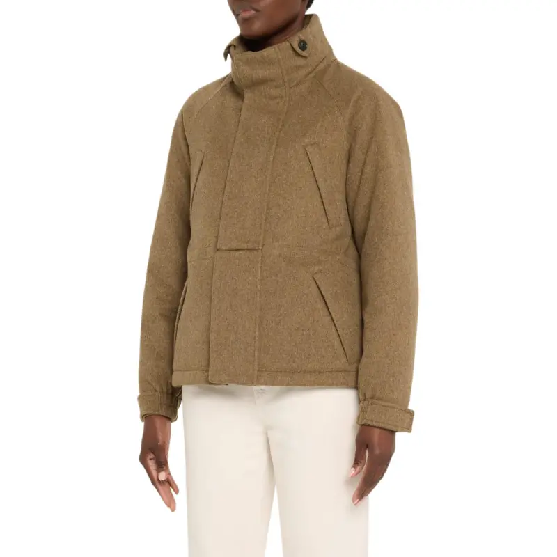 Loro Piana Mini Icer Collection FW24 Parka Coats Women's Moss Original Mixed Color-2