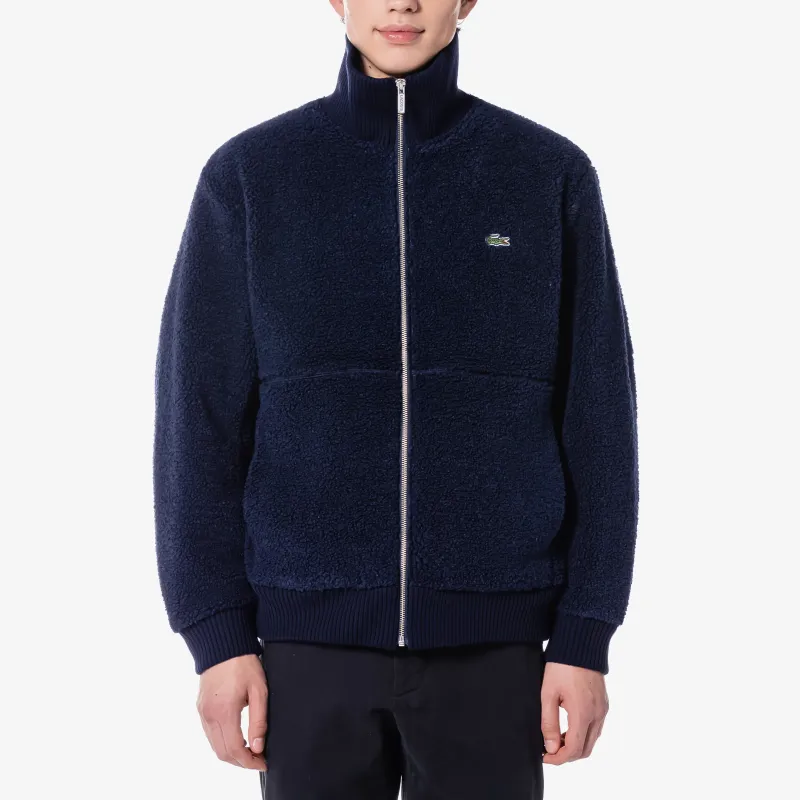 LACOSTE Velvet feel Coat Men's Marine Blue-2