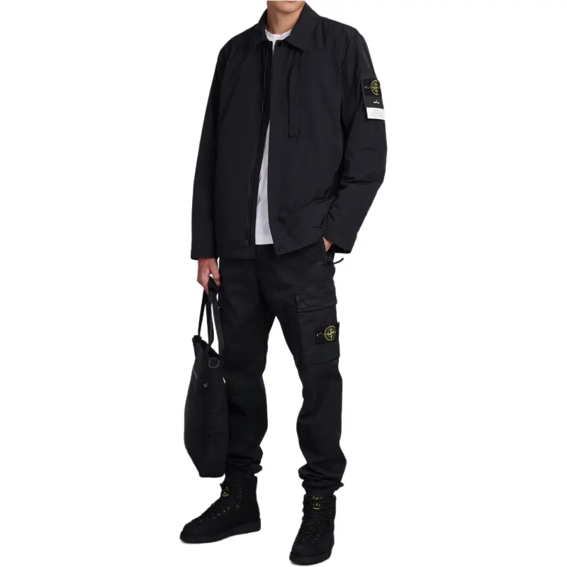 STONE ISLAND Long-Sleeved Twill Jacket-3