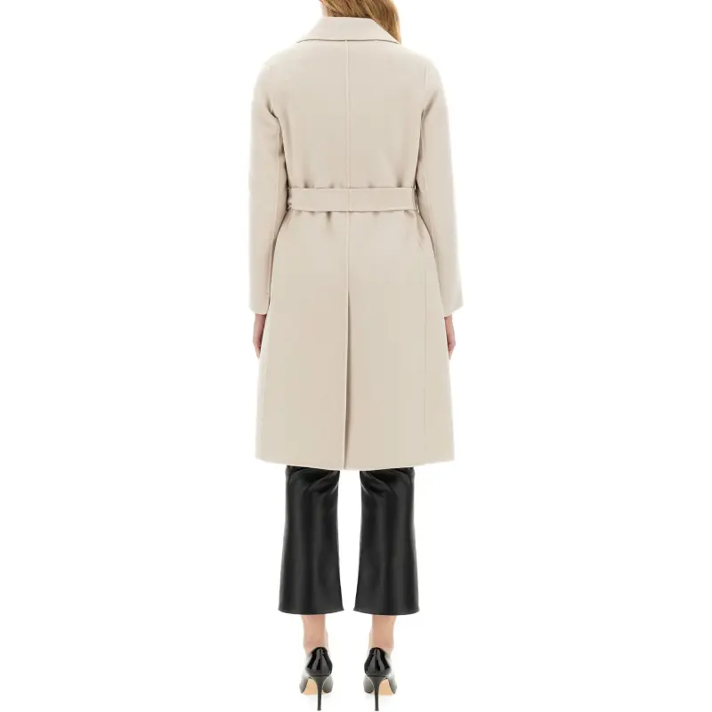 'S MAX MARA Pauline Belted Long Sleeved Coat-2