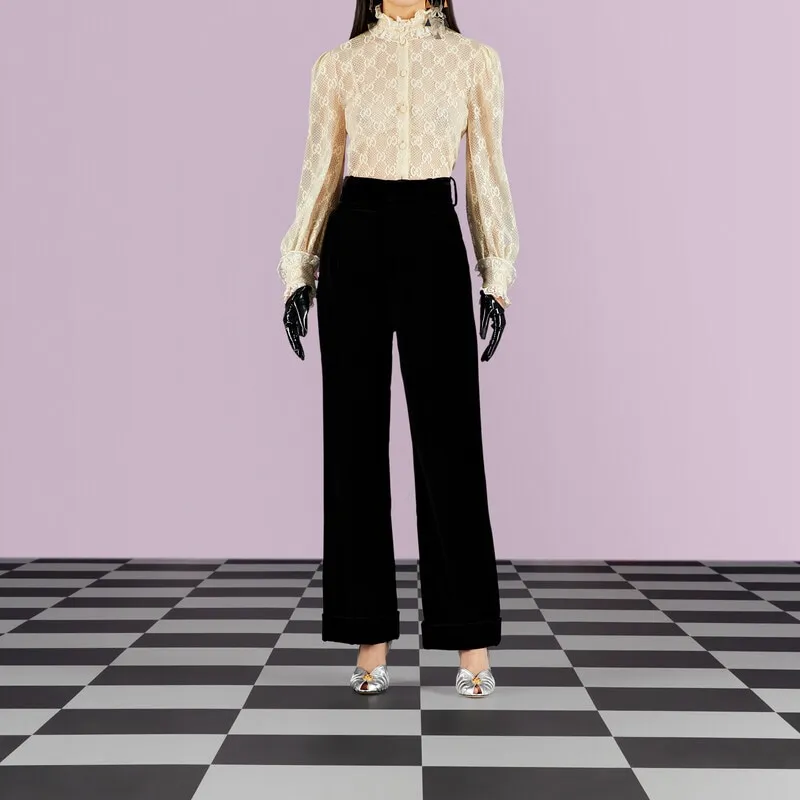 GUCCI Flared Tailored Trousers-2