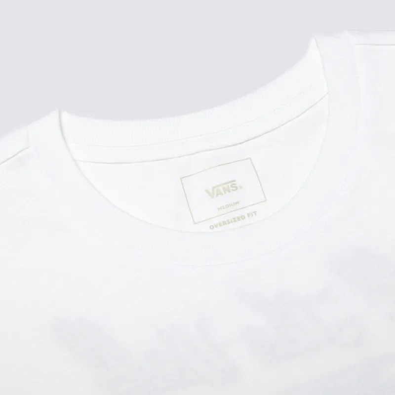 Vans Set in Sleeve T Shirt Unisex White-4