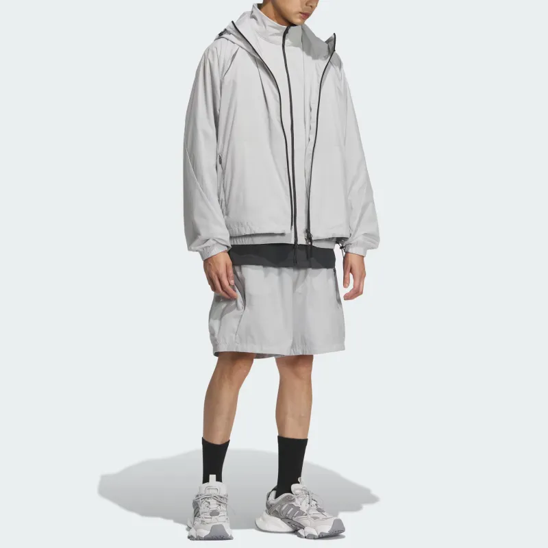 Adidas FOS FUTURE STYLE WOVEN Jackets Coats Men's Light Gray-2