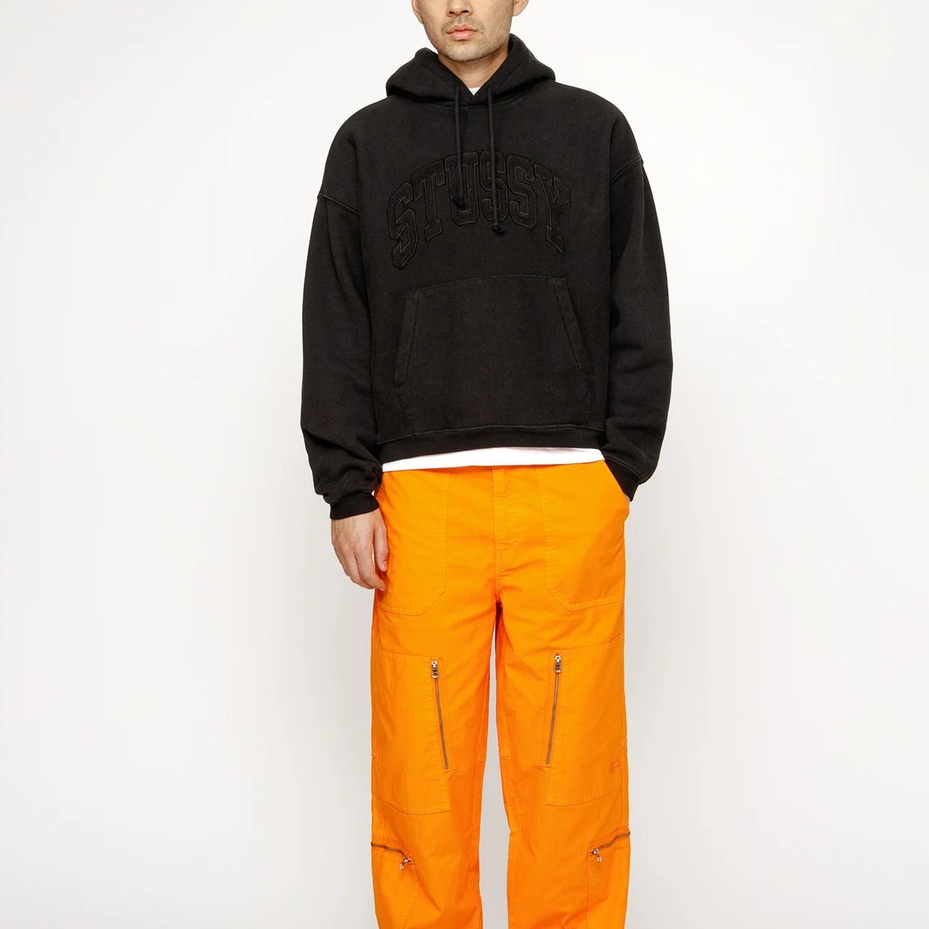 Stussy Embroidered Relaxed Hoodie - POIZON