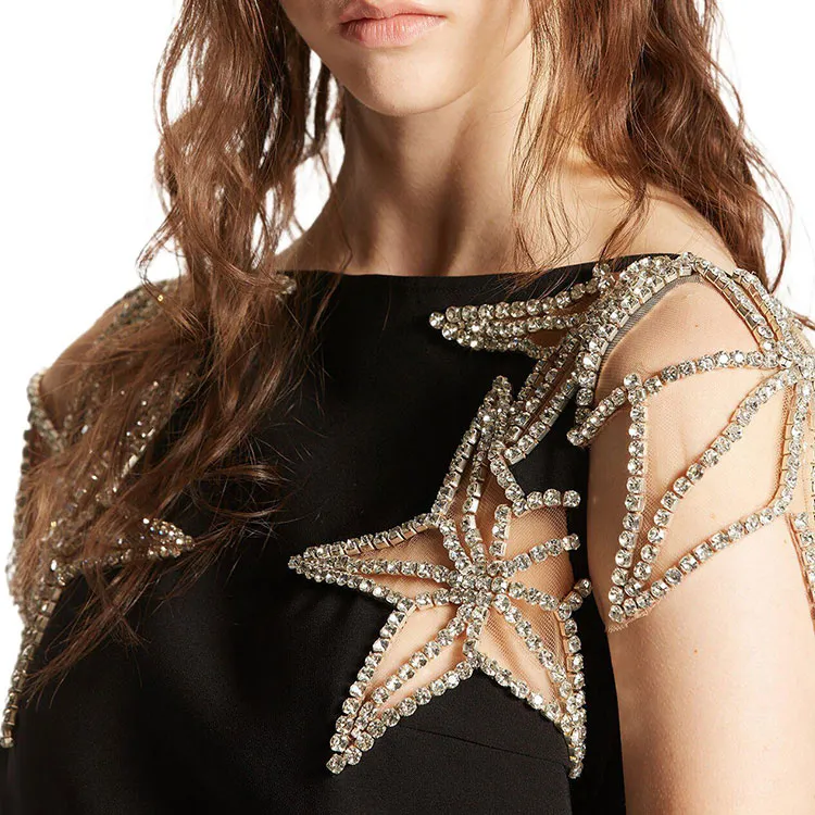 DSQUARED 2 Star Embellished Straight Hem Mini Dress-5