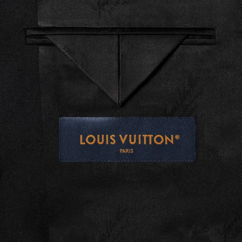 LOUIS VUITTON Monogram Jacquard Wool Jet Pocket Blouson-3