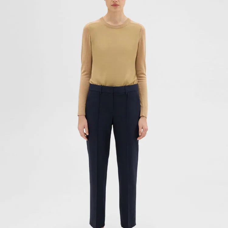 THEORY Designer Co authored Collection Casual Pants Women's Mist Navy Blue W11-1