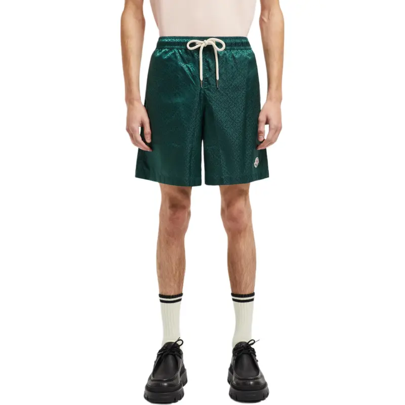 Moncler Logo Patch Drawstring Swim Shorts-2