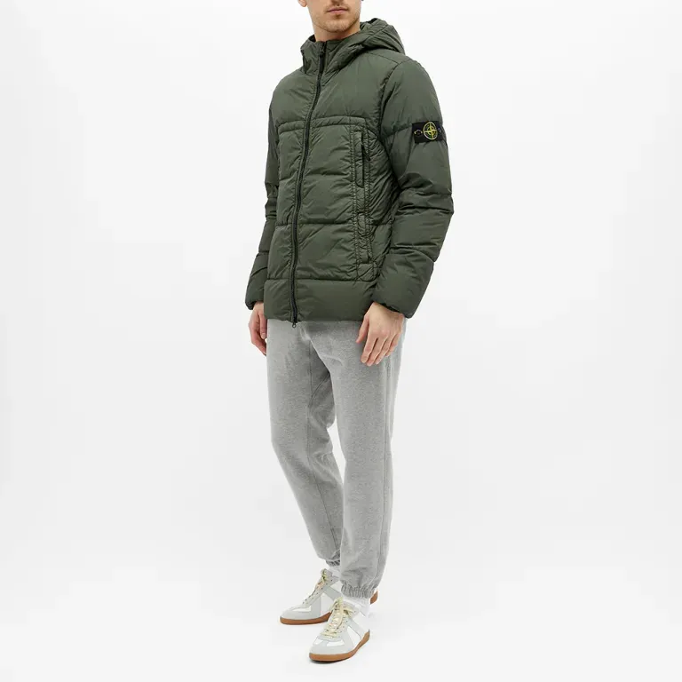 STONE ISLAND Down Jacket Coat Men's Moss Green-4
