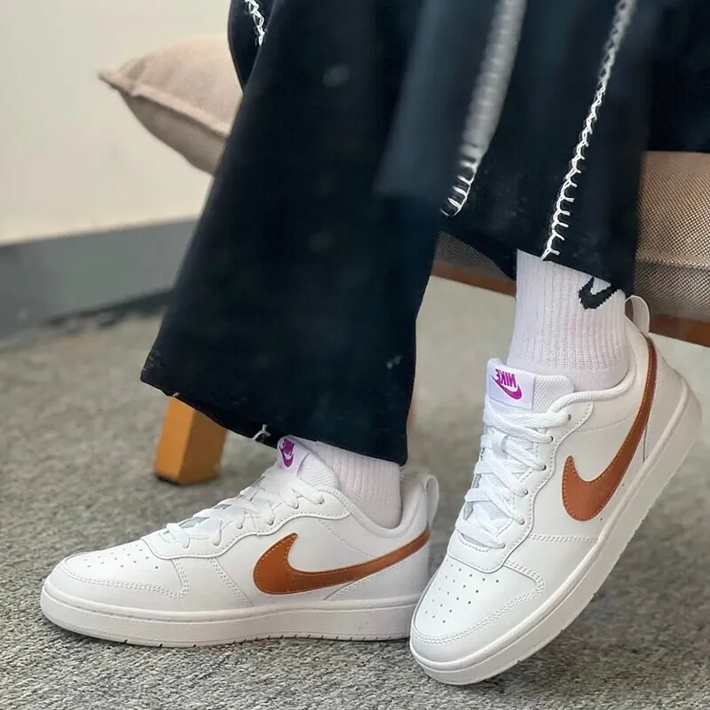 Nike Court Borough Low 2 SE 'White Metallic Copper' GS-3