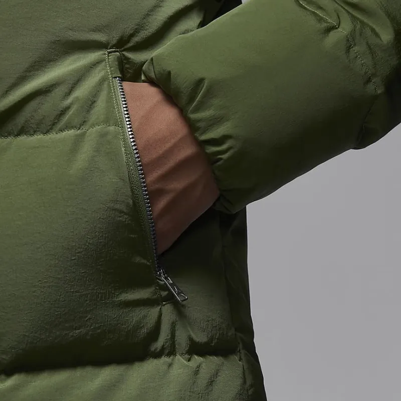Jordan Essentials Down Jackets Men Light Olive Yellow-3