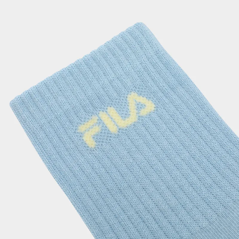FILA ORIGINALE Mid Calf Socks Women's 1 Pack Folk Blue-3
