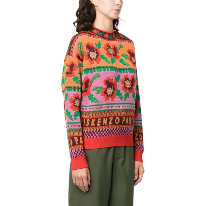 KENZO Intarsia knit Wool blend Jumper-4