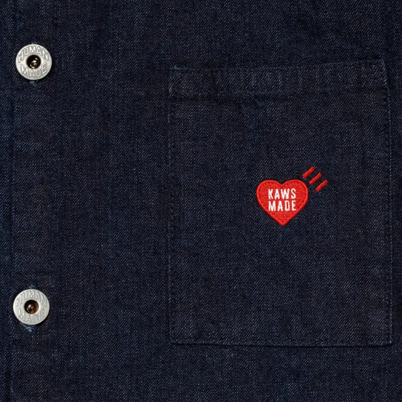 HUMAN MADE X Kaws Made Denim Coverall Jacket-4