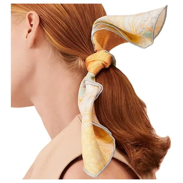 HERMES Faubourg Silk Scarves Women's-1
