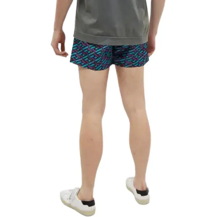 VERSACE Geometric Print Swim Shorts-4