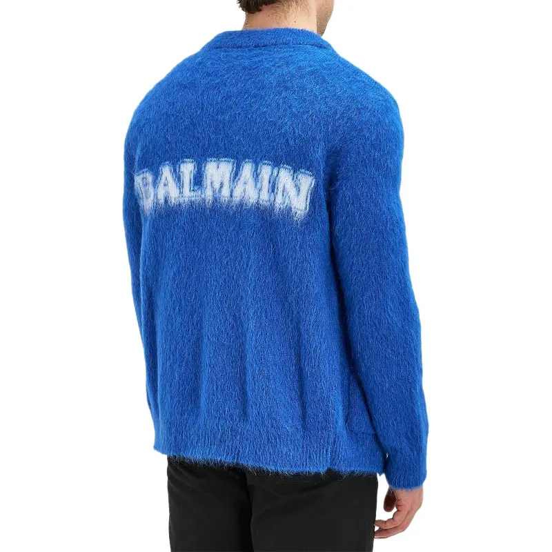 BALMAIN Knitwear Men Blue-3
