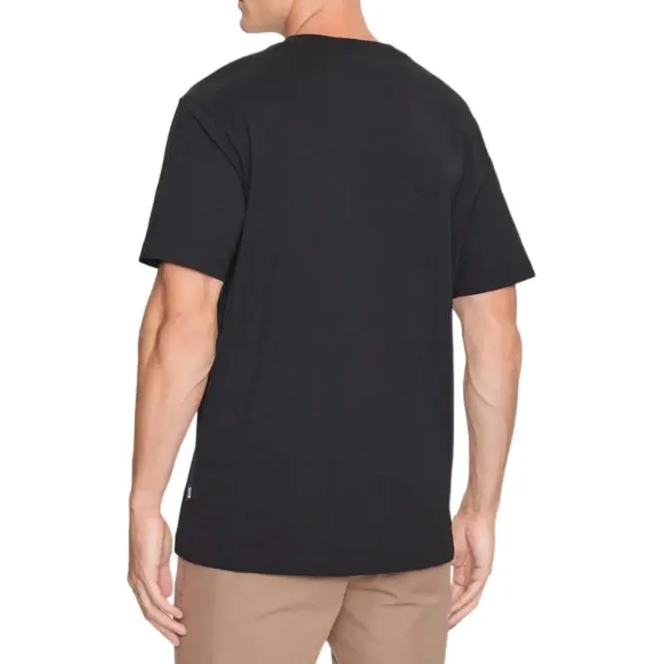 HUGO BOSS Short Sleeved T Shirts Men's Black-4