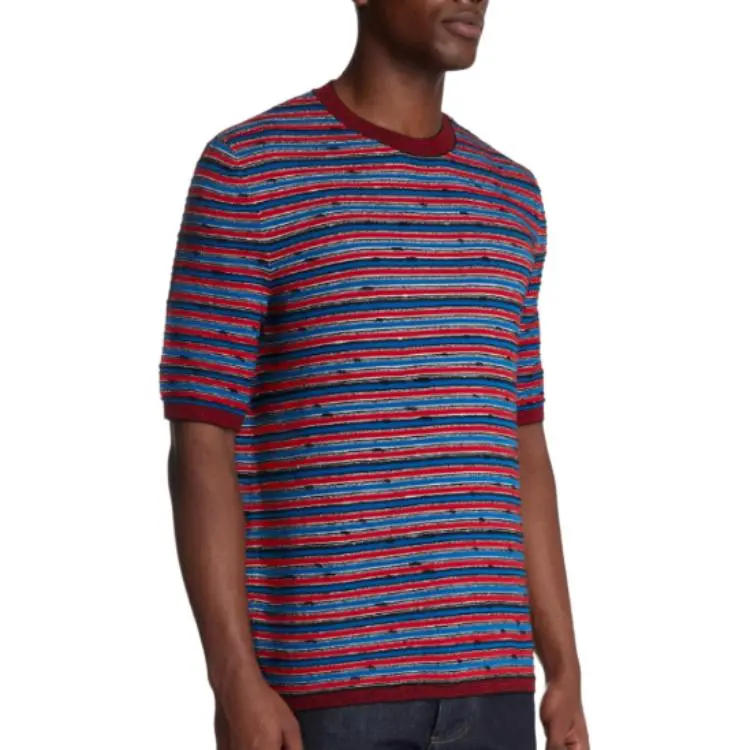Bottega Veneta Striped Pattern Crewneck T Shirt-2