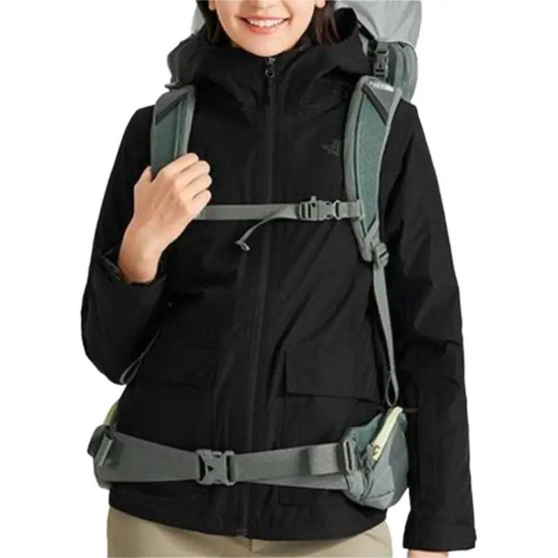 THE NORTH FACE City Outdoor Collection Hiking Water Resistant Water Repellent Warm Windbreaker Jacket Women's Black-4