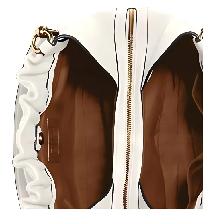 COACH Maya Leather Portable Bucket Shoulder Bag Regular Women's White-4