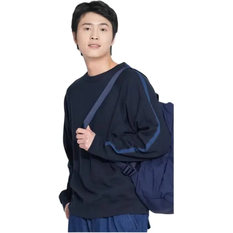 UNIQLO Sweatshirt Unisex Navy Blue-3