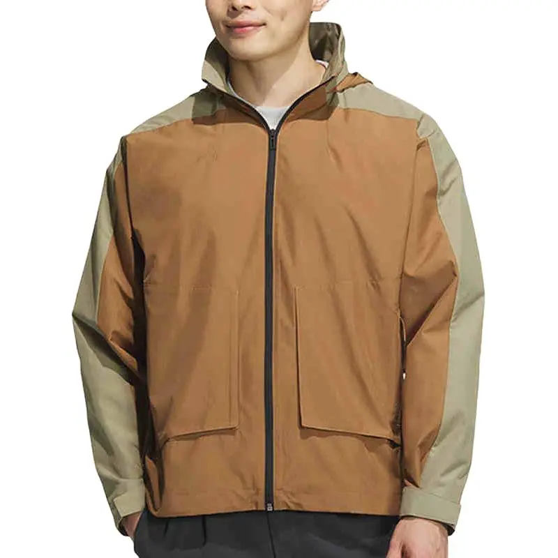 Adidas Jacket Unisex Brown With Free Shopping Bag-2