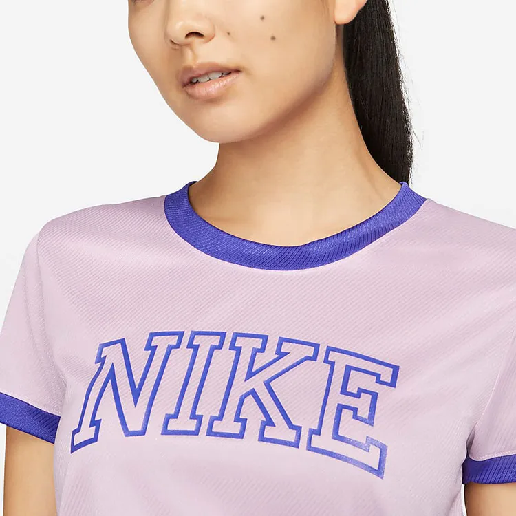Nike T Shirts Women's Purple-3