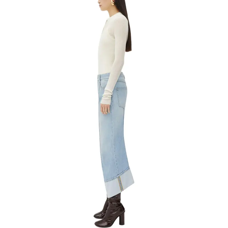 Bottega Veneta Turn-Up Hem Denim Jeans-2