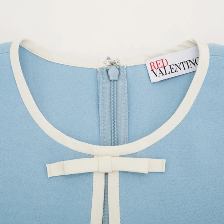 RED VALENTINO Short Sleeved Dresses Women's Blue-5