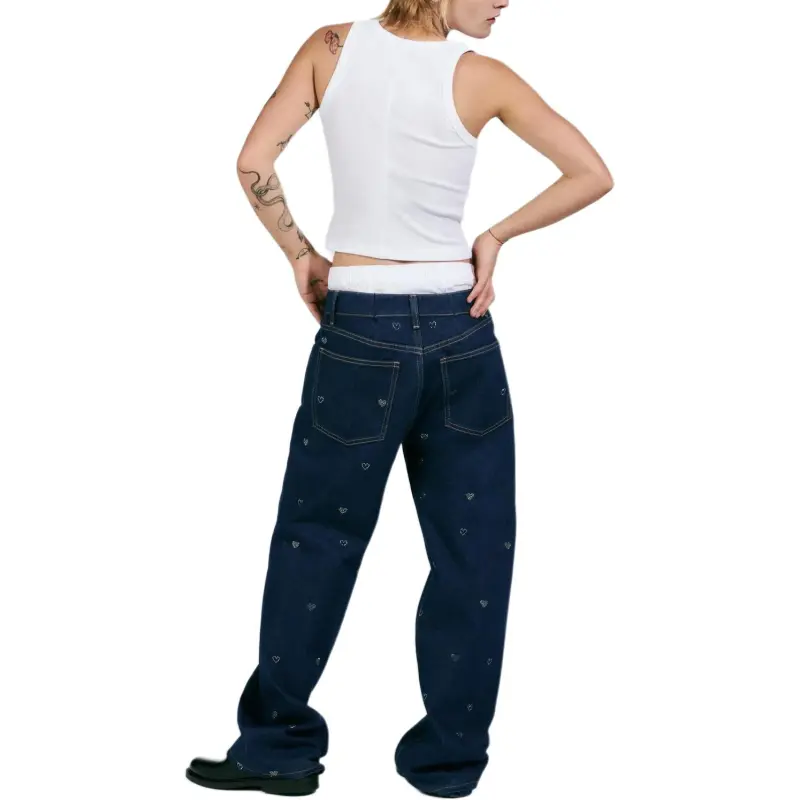 ZARA Trf Jeans Women's Marine Blue-3